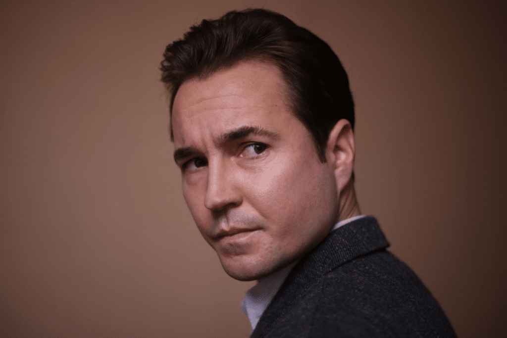 Photo of Martin Compston as Peter Manuel in ITV's crime drama In Plain Sight