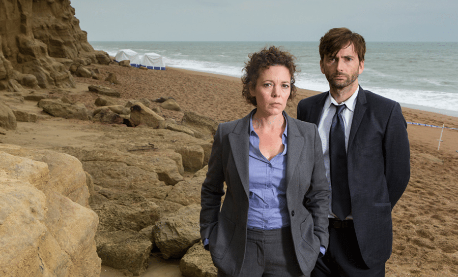 Olivia Colman and David Tennant star in ITV's Broadchurch. Browse our favourite books for Broadchurch fans here.