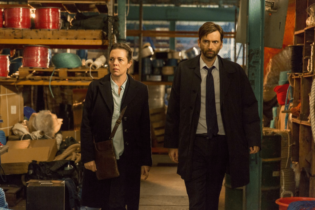Olivia Colman and David Tennant star as Miller and Hardy in Broadchurch series 3 episode 2