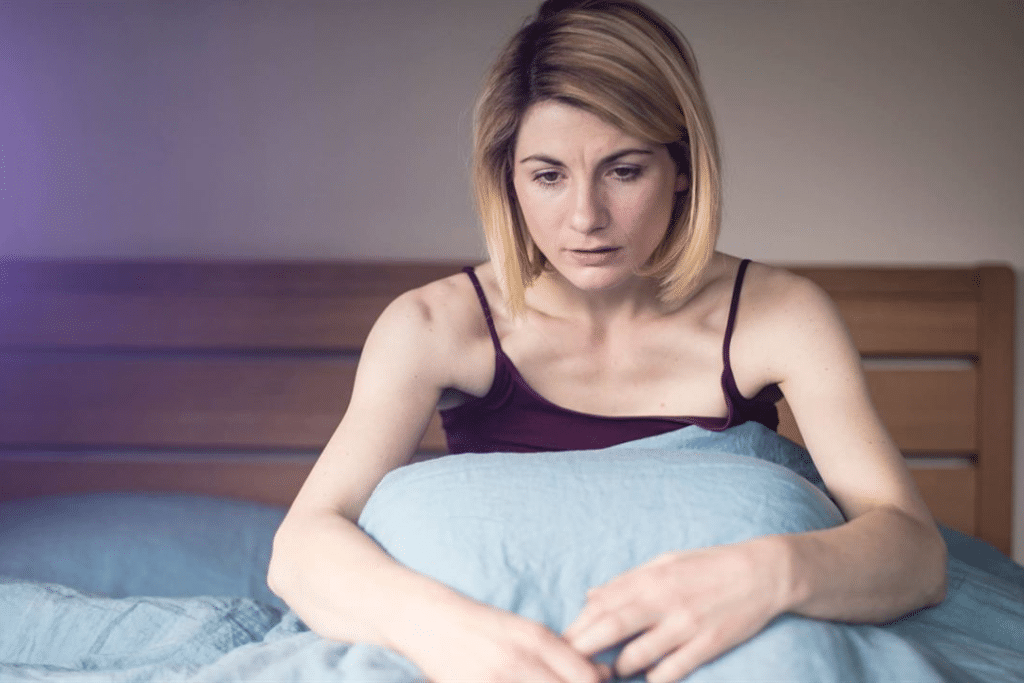Jodie Whittaker stars as Cath in Trust Me episode 4