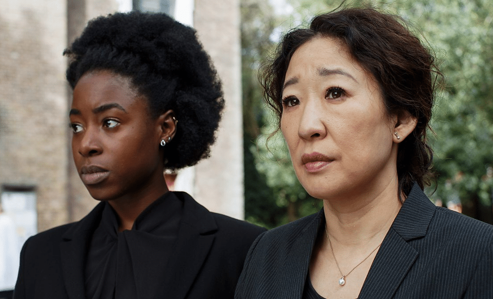 Kirby Howell-Baptiste and Sandra Oh star as Elena and Eve in BBC's Killing Eve episode 4