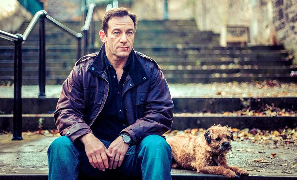 jason isaacs playing jackson brodie, the private detective in kate atkinson's detective books