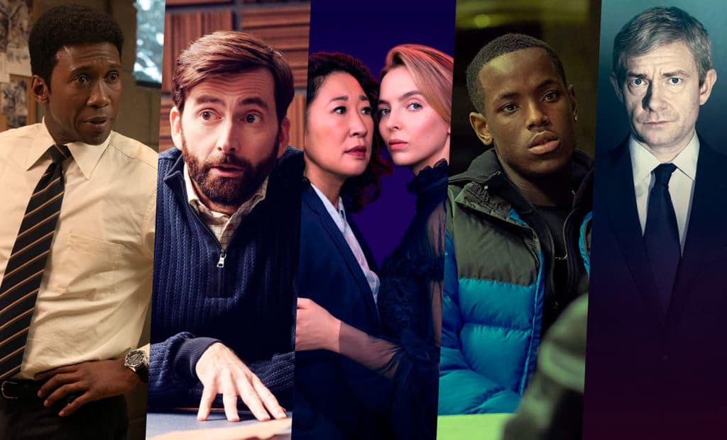 images from a selection of the best crime tv shows of 2019, including killing eve, a confession and top boy