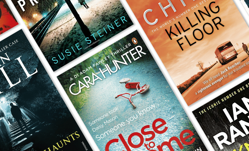 a selection of authors' favourite book series including Cara Hunter's Adam Fawley books, Susan Hill's Simon Serrailler books and Lee Child's Jack Reacher books