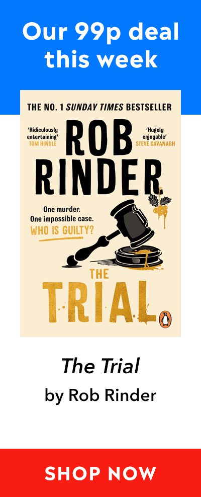 Advert for our 99p eBook deal of the week - The Trial by Rob Rinder. Click here for more information.