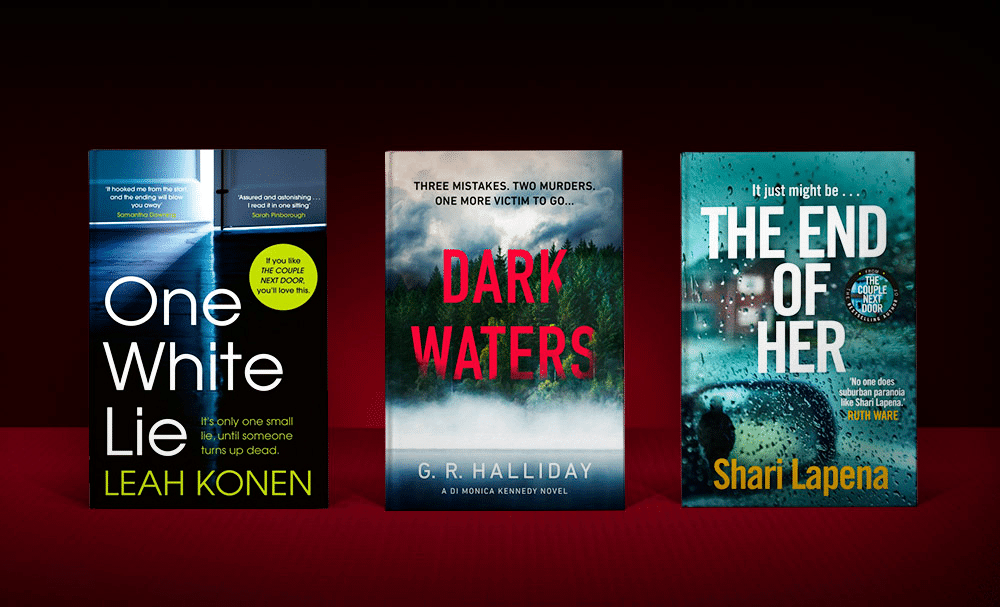 a selection of the best books out in July 2020, including One White Lie, Dark Waters and The End of Her