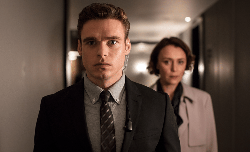 Richard Madden and Keeley Hawes star as David Budd and Julia Montague in Bodyguard episode 3