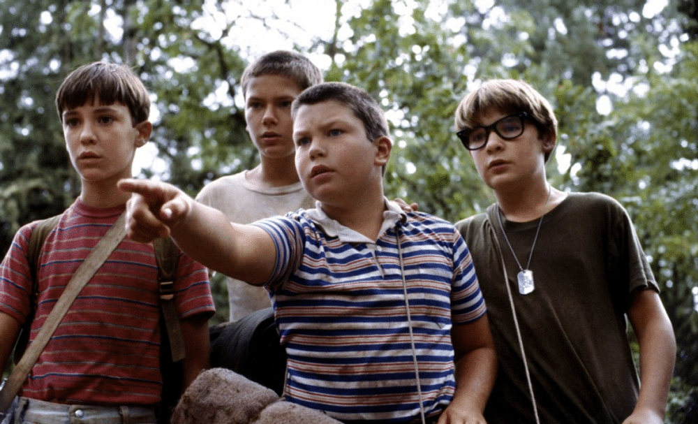 A still from Stand By Me, a film based on Stephen King's novella The Body