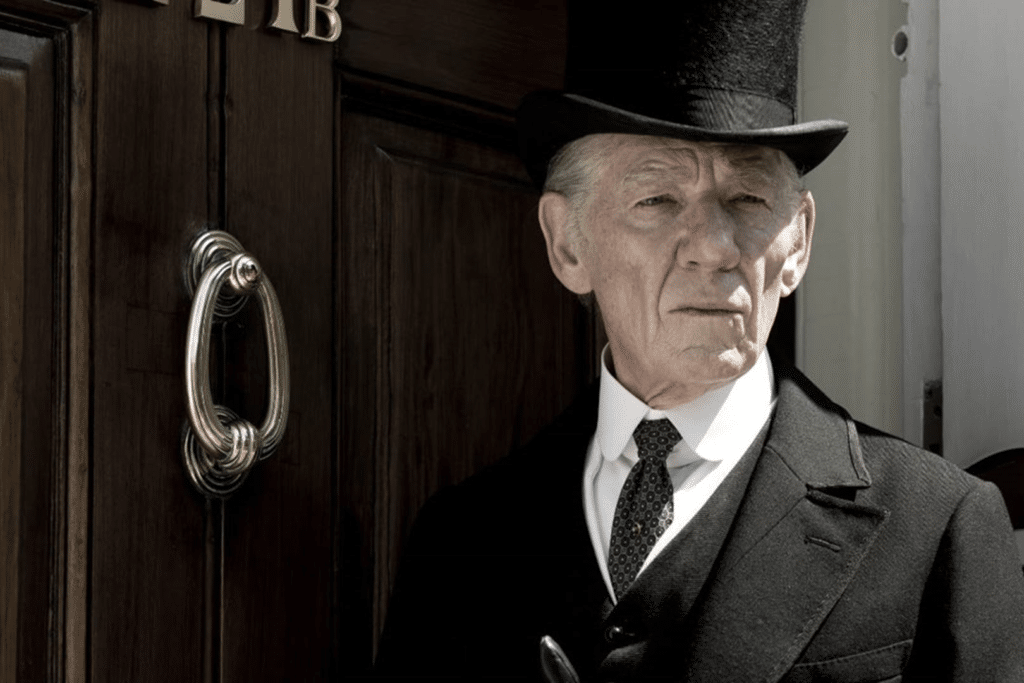 Image of Sir Ian McKellen as an aged Sherlock Holmes in Mr Holmes, one of our best Christmas TV picks
