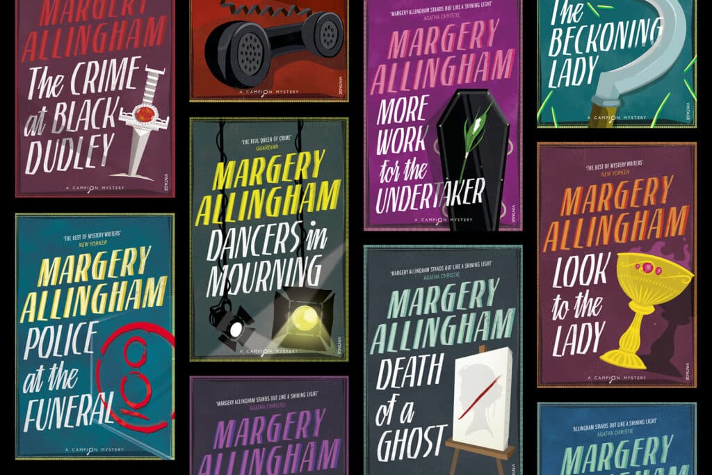 Image showing a selection of Margery Allingham's Albert Campion books