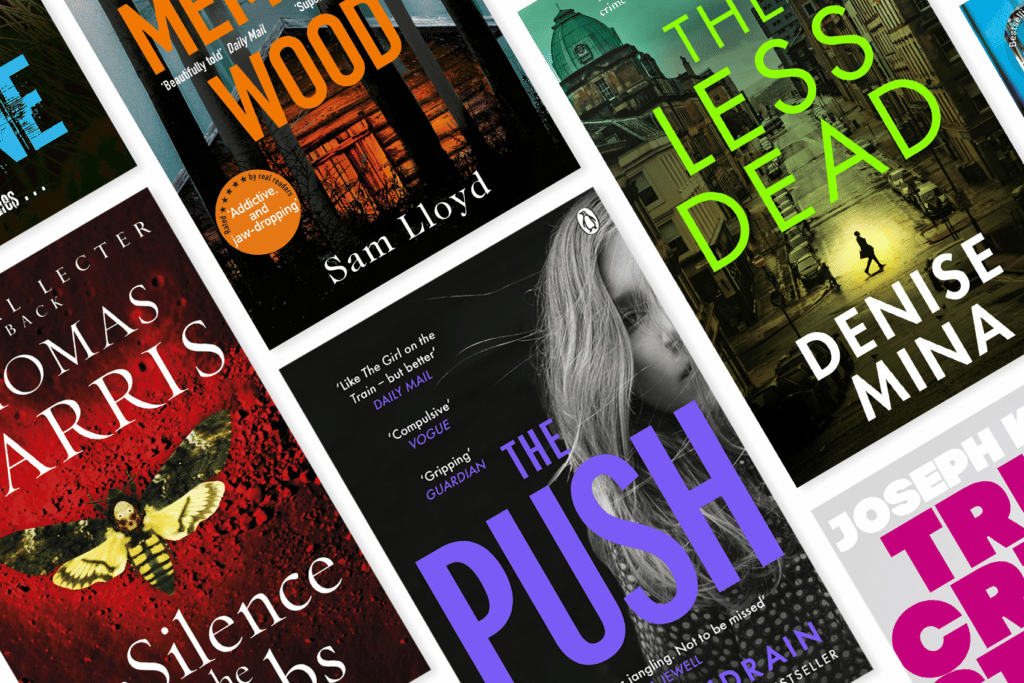 Image showing a selection of the best page turners, as chosen by the likes of Tom Bradby, Jorn Lier Horst, Andrea Mara and Jane Corry. Books include The Push by Ashley Audrain, The Memory Wood by Sam Lloyd, The Less Dead by Denise Mina and The Silence of the Lambs by Thomas Harris