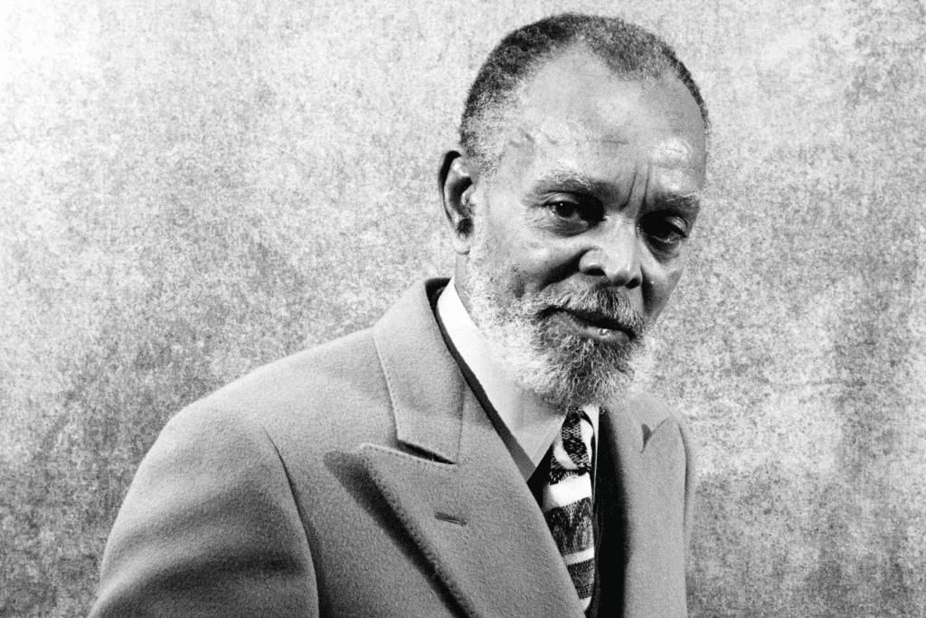 Photo of Chester Himes, author of the Harlem Detective books. See all the Harlem Detective books in order below.