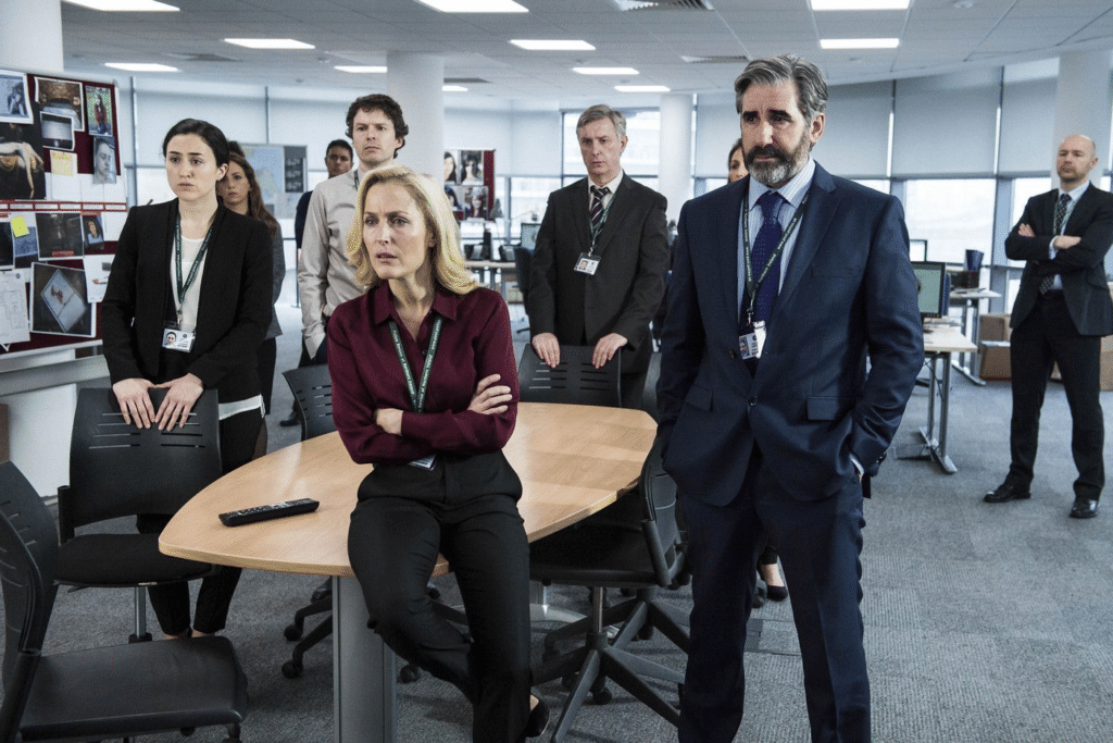 Gillian Anderson stars in The Fall series 3 episode 4