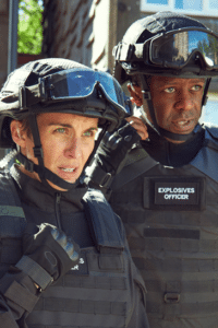 Vicky McClure and Adrian Lester star as bomb disposal officers in ITV's new drama. Read Steve Charnock's Trigger Point review below.