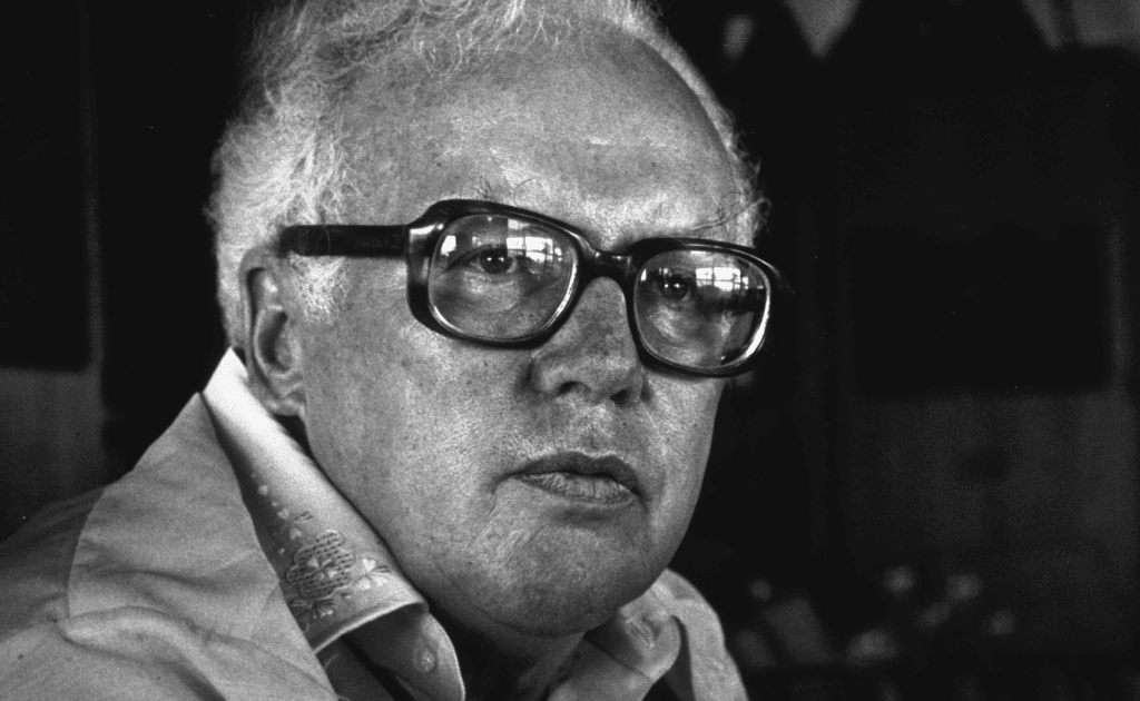 Photo of John D MacDonald, author of the Travis McGee thrillers. See all the Travis McGee books in order below.