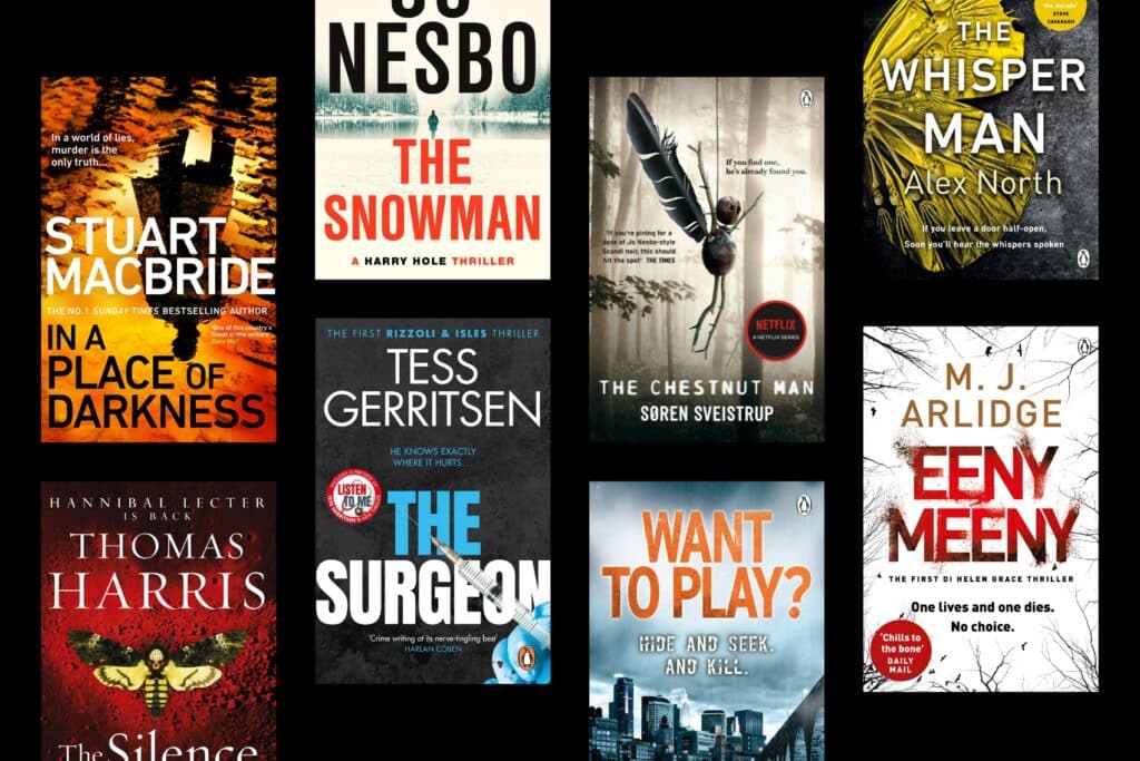 Best serial killer books, including The Snowman by Jo Nesbo and The Silence of The Lambs