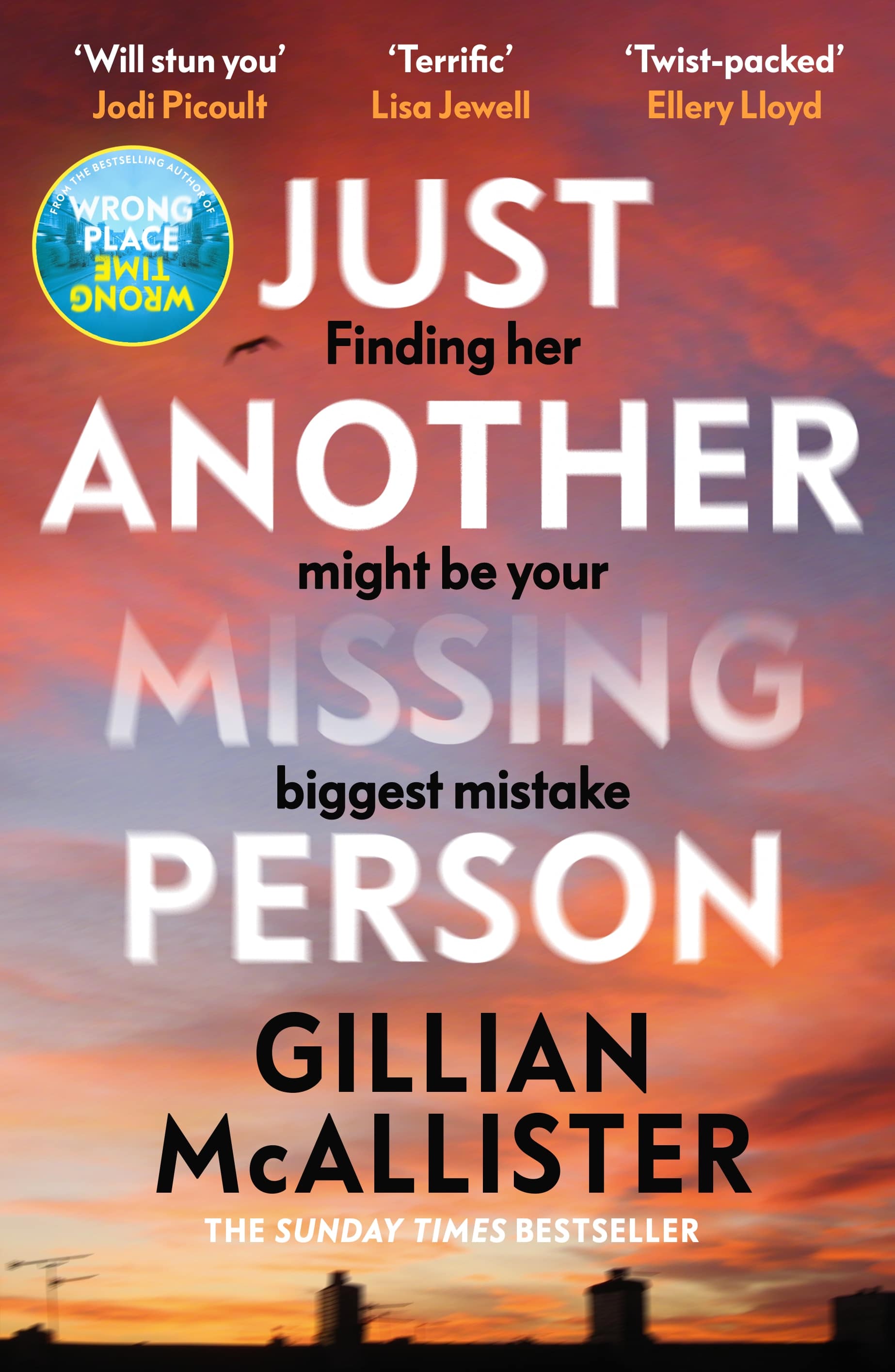 Just Another Missing Person book jacket by Gillian McAllister