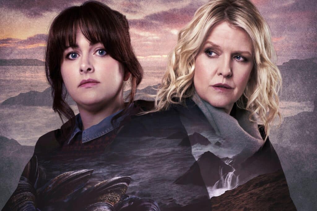 Shetland season 9 starring Ashley Jensen and Alison O'Donnell.