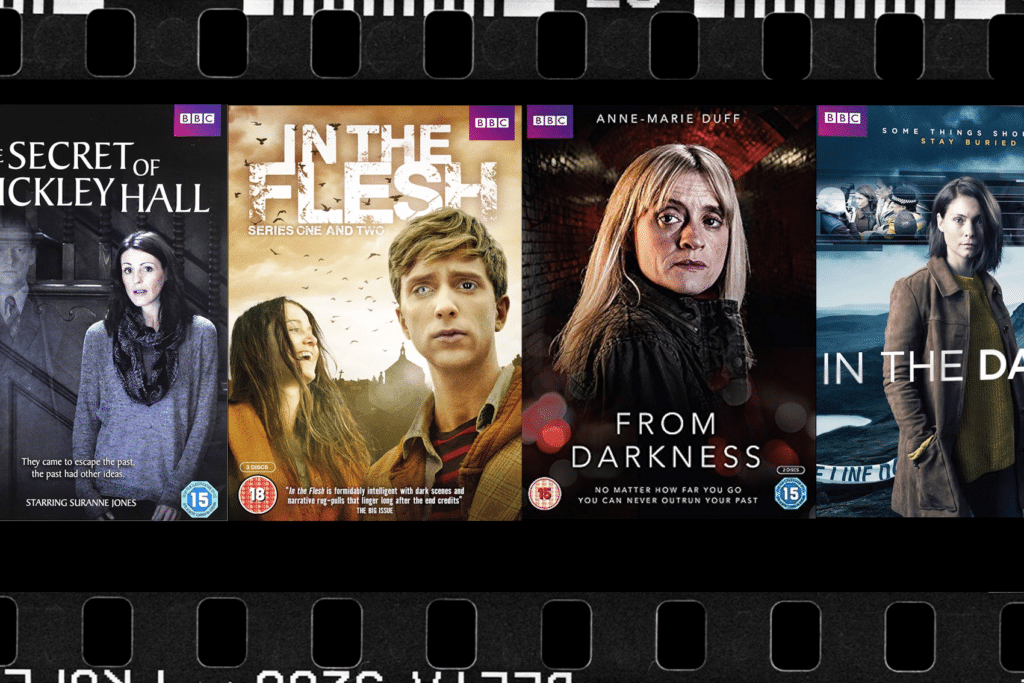 Header image featuring the DVD covers of The Secret of Crickley Hall, In The Flesh, From Darkness and In The Dark