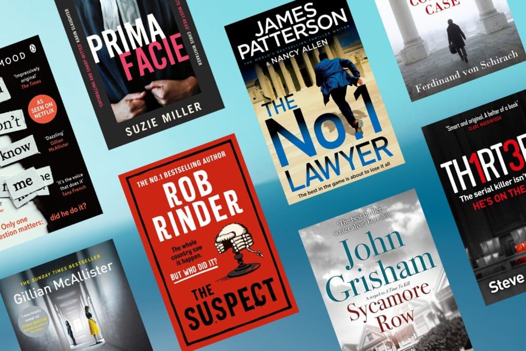 Best legal thriller books, including The Suspect by Rob Rinder, No 1 Lawyer by James Patterson, and more.