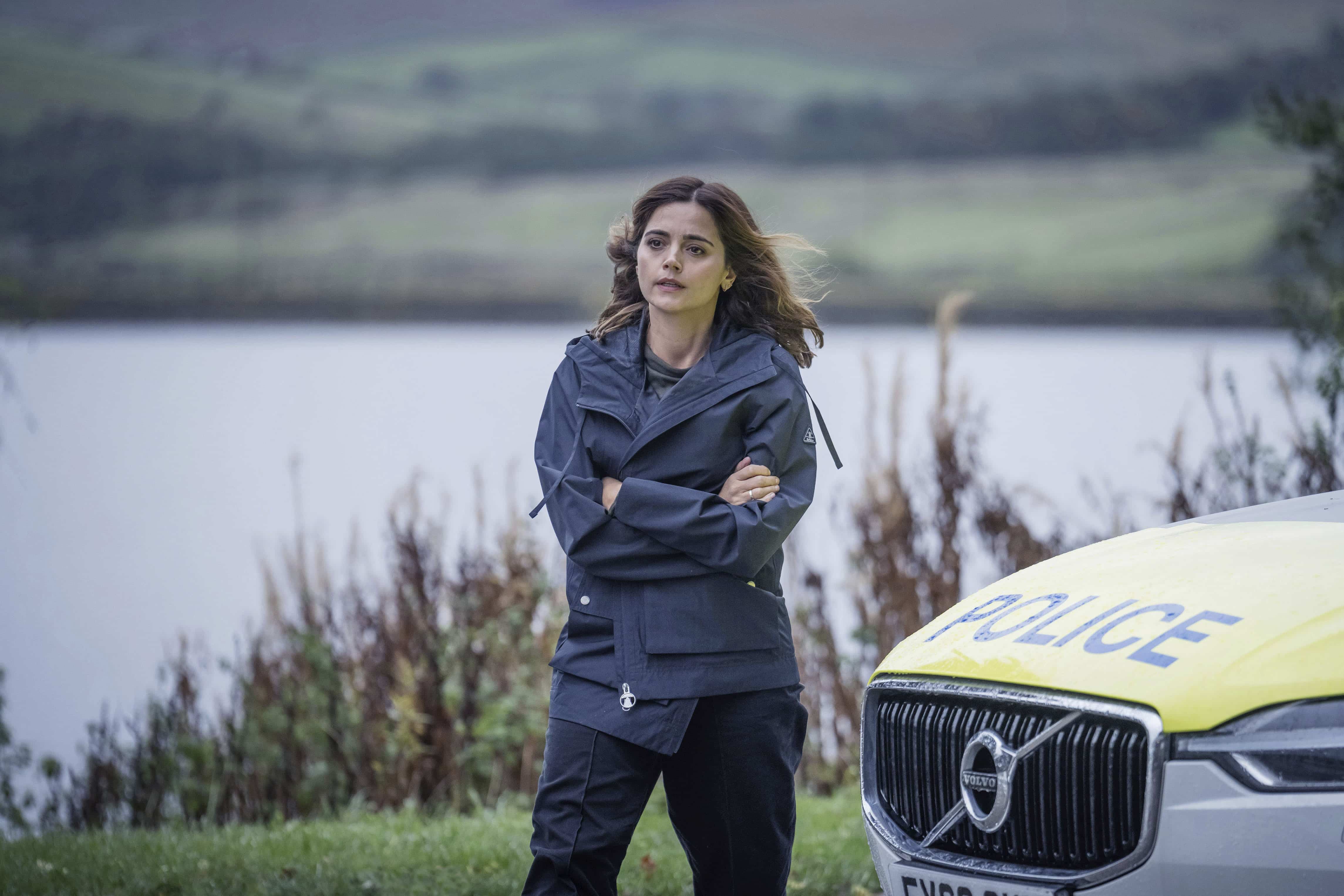 Jenna Coleman in BBC's The Jetty. Credit: Firebird Pictures, Ben Blackall