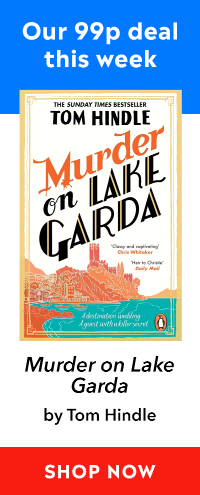 Advert for Murder on Lake Garda by Tom Hindle, available in eBook for 99p