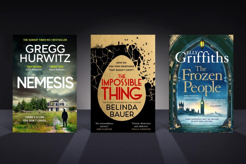 New crime books including Nemesis, The Impossible Thing and The Frozen People.