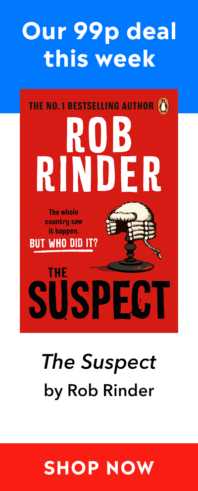 Advert for our 99p eBook deal of the week - The Suspect by Rob Rinder. Click here for more information.